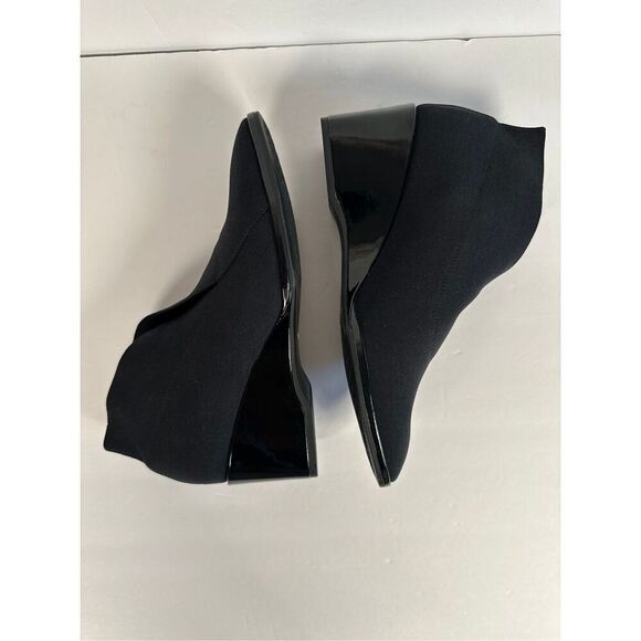 Aerosoles Anina Ankle Wedge Booties sz 8 Black - Picture 9 of 11